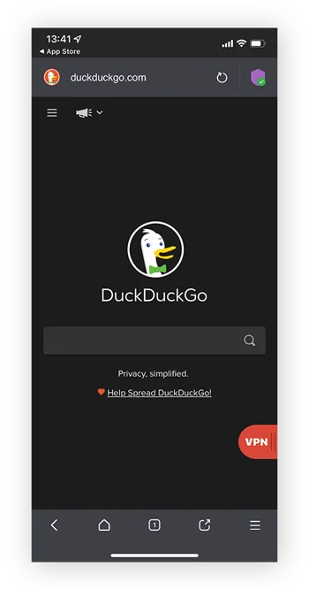 暗网版本的DuckDuckGo，可以帮助您导航洋葱网站和暗网链接。