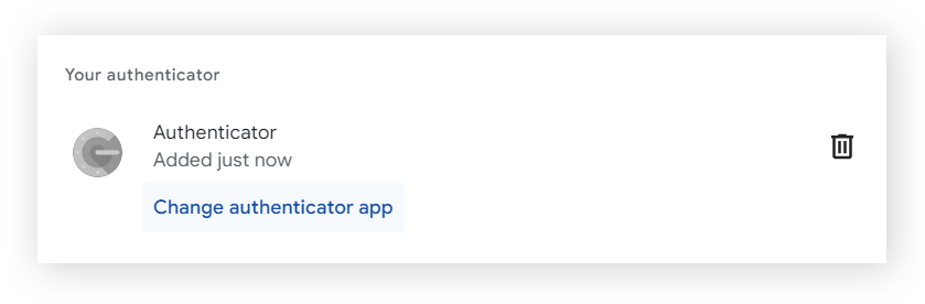 在帐户 2FA 安全设置中将 Google 帐户的 Authenticator金钥转移到新设备。