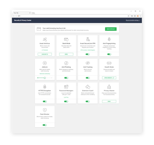 Avast SecureBrowser是一款私密、安全的浏览器，可以让你在网上安全。